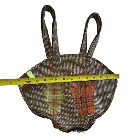 Artisan Wool Tote Bag Tait & Style Scotland Handmade Tree Plaid Gloves Rustic - Picture 5 of 7
